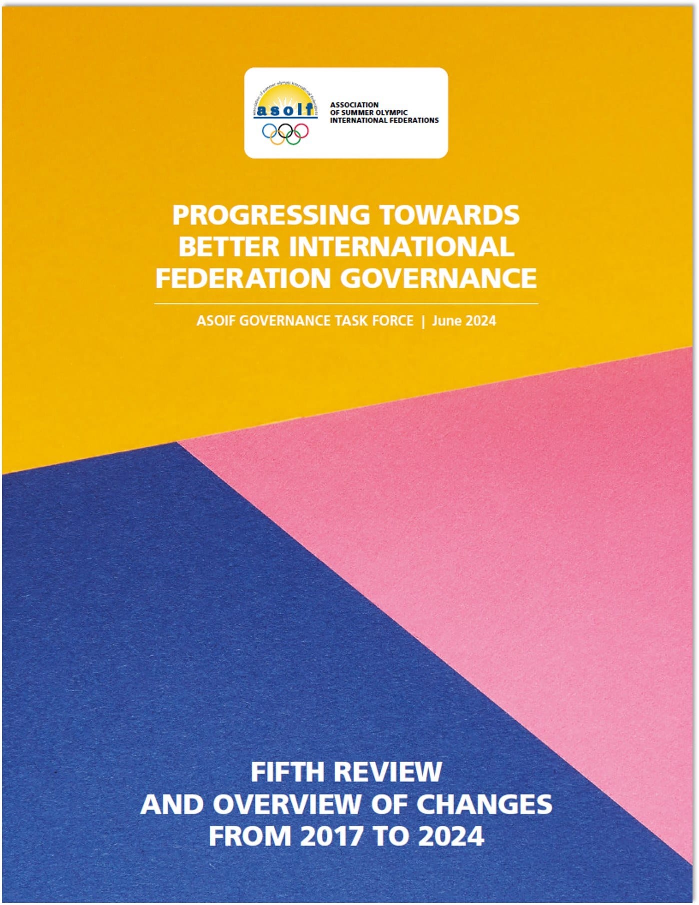 I Trust Sport provides support for fifth ASOIF governance review of summer Olympic sports
